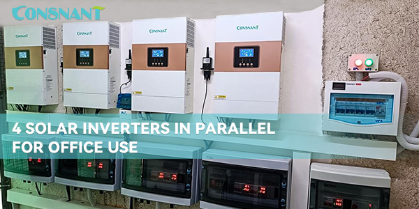 4 solar inverters in parallel for office use